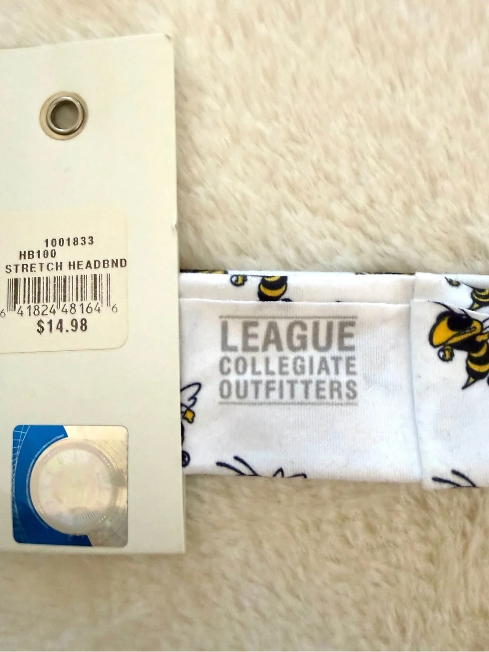 🐝 Georgia Tech Yellow Jackets Headband NWT League Collegiate Outfitters